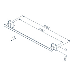Вешалка для полотенец Am.Pm Gem (A90346422) черный