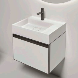Antonio Lupi Atelier GRFATI154 R3+ATF13750 B/g + titanio Тумба под раковину GRAFFIO54 54х50хh37,5см,