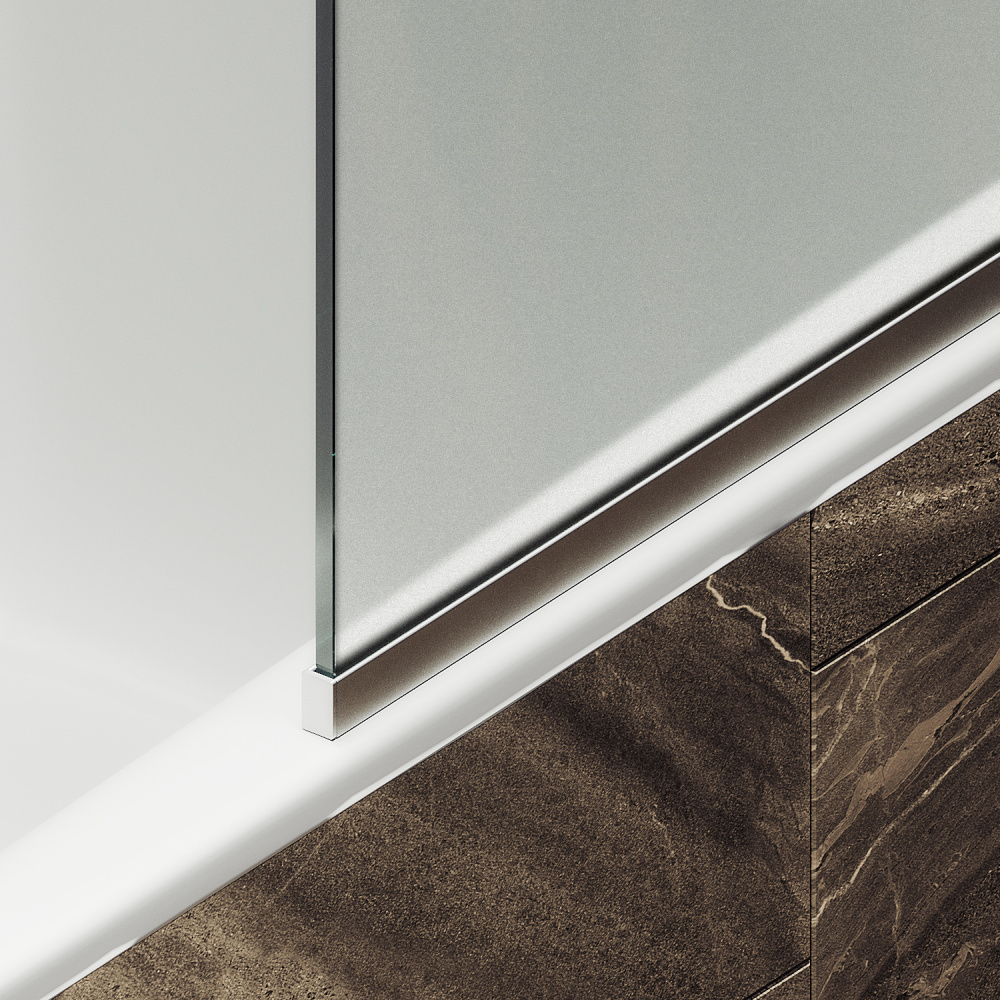Фото Шторка на ванну Maybah Glass MGV-90-5у в узком профиле