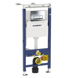 Инсталляция Geberit с безободковым унитазом Gustavsberg Hygienic Flush 5G84HR01, сиденье микролифт