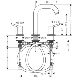 Смеситель для раковины Hansgrohe Focus S (31727000)