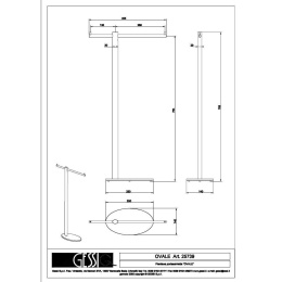 Полотенцедержатель Gessi Ovale (25739#031) хром