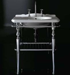 Комплектующие для раковин Консоль для раковины Globo Paestum (PATC28) хром