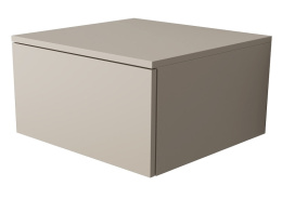 Velvex UNIQUE UNIT tpUNI.50.H27.Y-215 Тумба подвесная выс. 27, выдв. ящик, бежевый шёлк