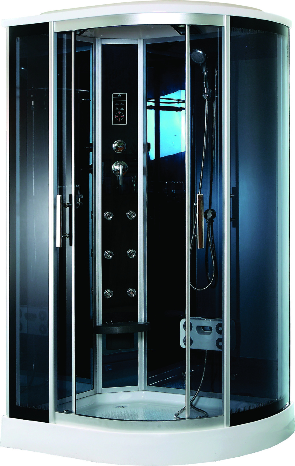 Фото Душевая кабина 120x85x220 Timo (T-1102 L) С гидромассажем, акрил, Поддон низкий