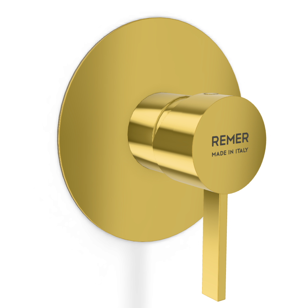 Фото Смеситель для душа Remer Metrica MC30LDO, золото глянцевое