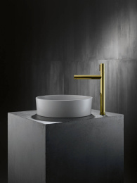 Фото Смеситель для раковины Axor Uno 45014930 с кнопкой Select, латунь