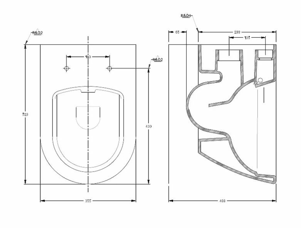 Унитаз Serel Sapphire SP26SL подвесной с сиденьем Микролифт