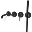 Смеситель для ванны Remer X Style X53D2PWBCFP, черный брашированный хром