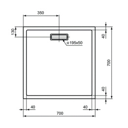 Поддон душевой Ideal Standard Ultra Flat New T446501 70 x 70 см ультратонкий, квадратный, белый глян