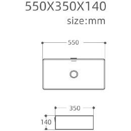 Раковина 55 см Aquanet Perfect (00273673) Прямоугольная
