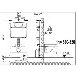 Фото Инсталляция для унитаза Laufen 9.2040.1.000.000.1 подвесного