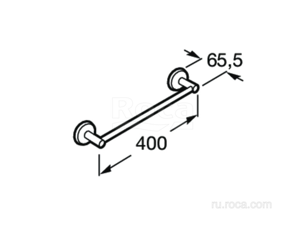 Фото Полотенцедержатель Roca Twin (816709001) хром