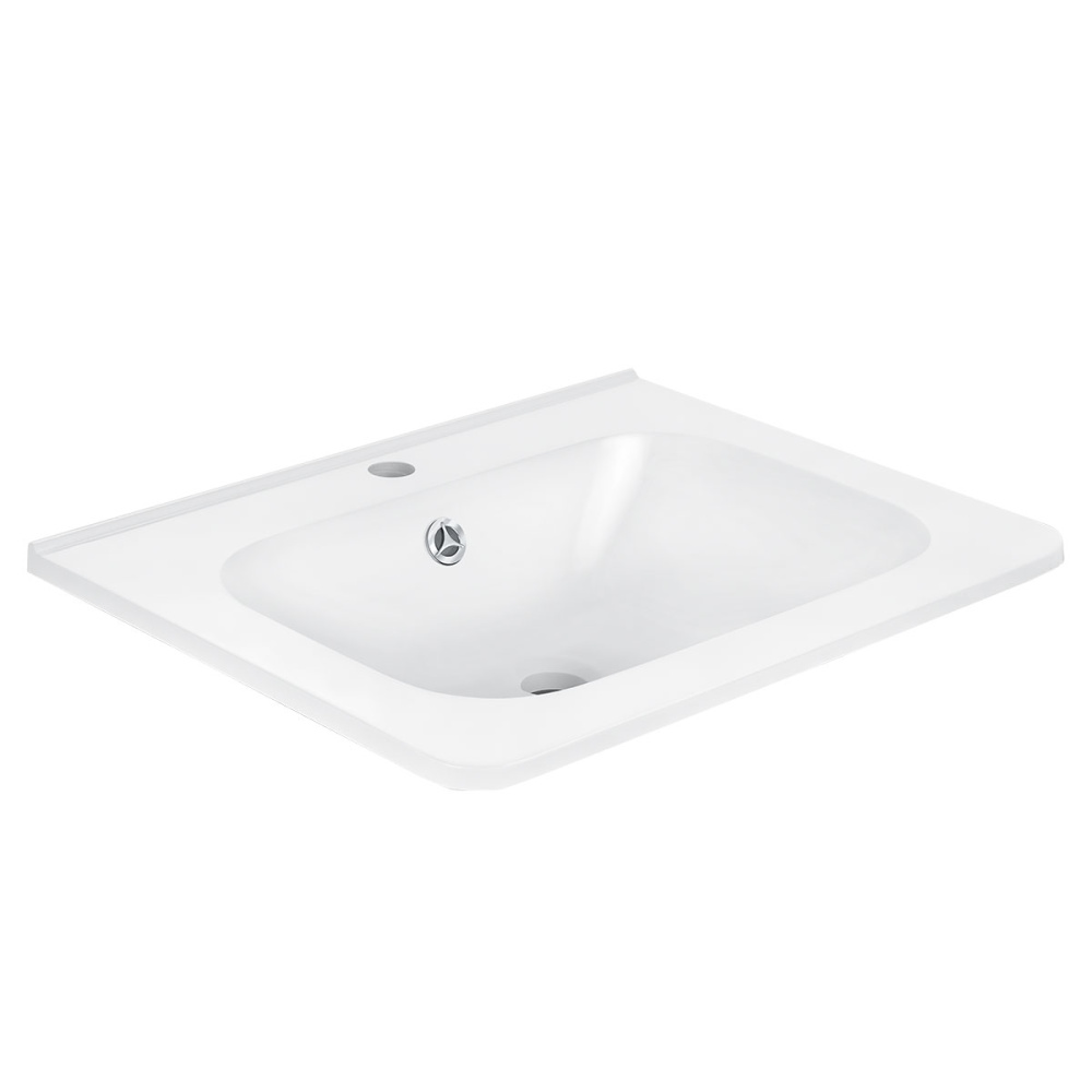 Фото Раковина из искусственного камня Vincea (VCB-2VP600W) белый