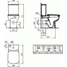 Напольный унитаз Ideal Standard Esedra T282001