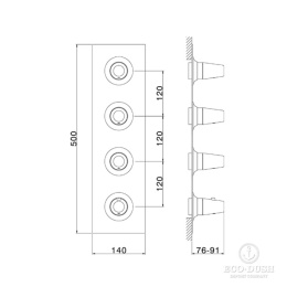 Смеситель для душа Cisal Vita VI01V30040, черный
