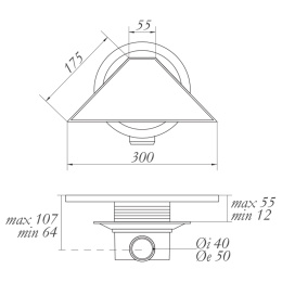 Душевой трап Migliore (24894) хром
