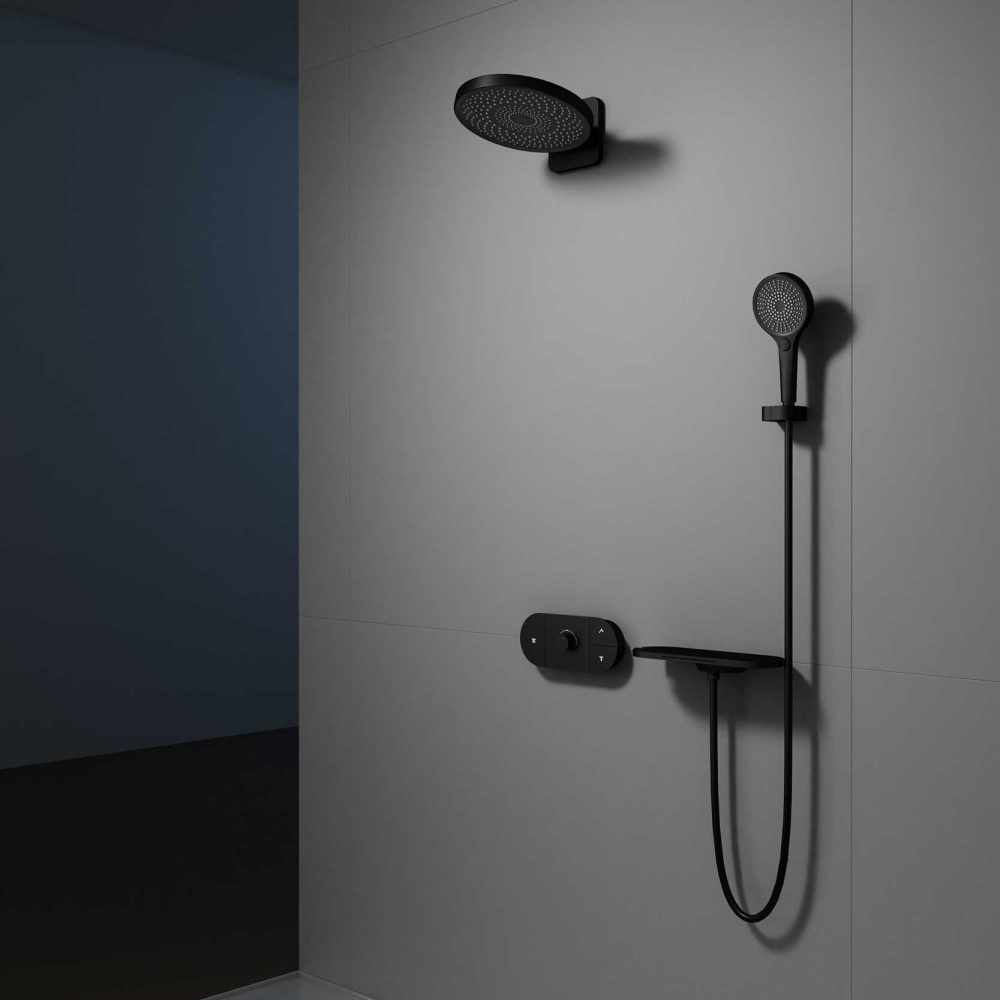 Фото Душевой комплект Vincea (VSFW-2F12TMB) черный матовый
