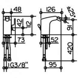 Смеситель для биде Keuco Elegance 51609010000, хром