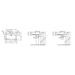 Раковина Ideal Standard Ventuno T043401 75 см