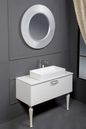 Тумбы, подстолья Тумба под раковину Armadi Art Vallessi Avantgarde Linea 842-100-WG белый/золото