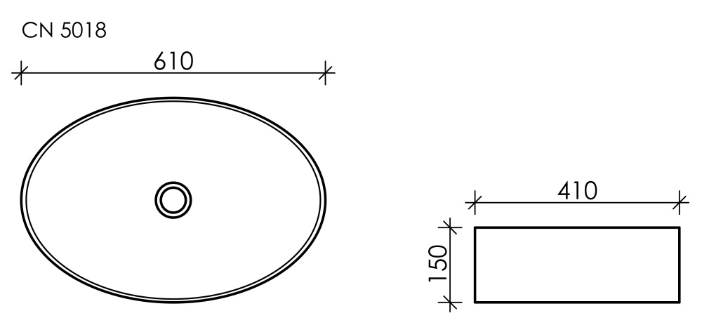 Фото Накладная раковина Ceramica Nova ELEMENT CN5018