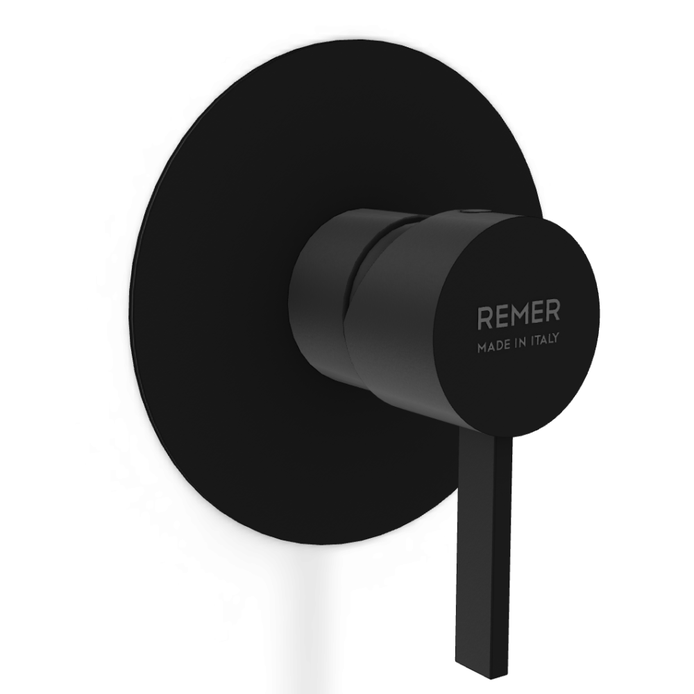 Фото Смеситель для душа Remer Metrica MC30LNO, черный матовый