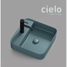 Ceramica CIELO Shui Comfort SHCOLAQF PL - Раковина для ванной комнаты 44*43 см, подвесная - накладна