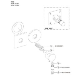 Подключение шланга Keuco Ixmo (59592010002) хром