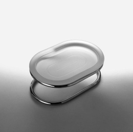 Colombo Luna B0140 Мыльница настольная (хром, стекло)