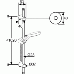 Фото Душевой гарнитур Kludi A-QA (6209605-00) хром