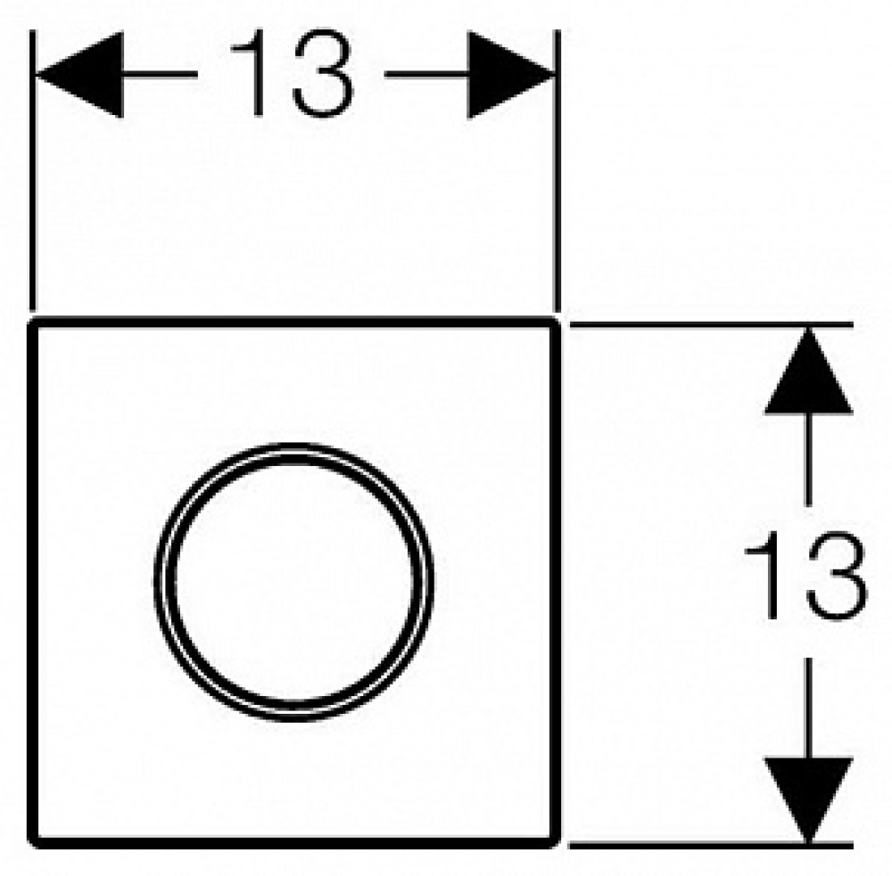 Кнопка смыва Geberit Sigma 01 (116.021.46.5) серый