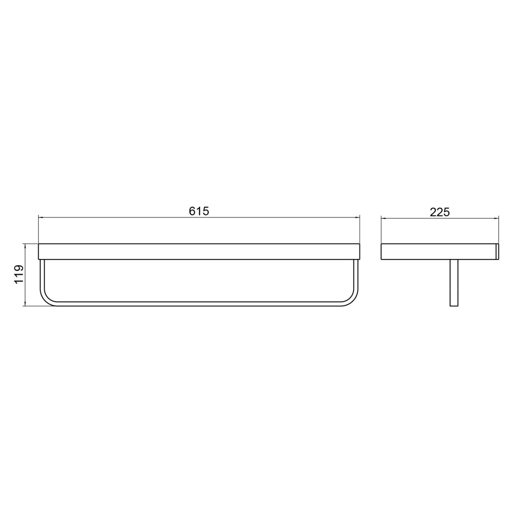 Фото Полка для полотенец Timo Petruma 15258/13 никель