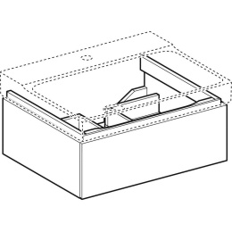 Geberit Xeno2 500.505.43.1 Тумба для раковины, с ящиками выдвижными