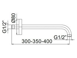 Фото Держатель верхнего душа Mamoli Sadler 830L351 Chrome