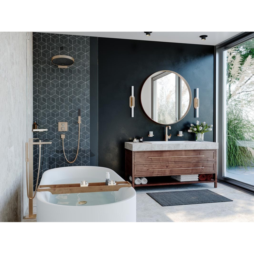 Ручной душ Hansgrohe Rainfinity (26866140) шлифованная бронза