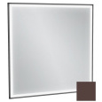 Зеркало Jacob Delafon Allure EB1435-F32, 80 х 80 см, с подсветкой, лакированная рама ледяной коричне