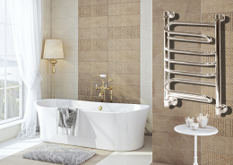 Фото Полотенцесушитель водяной ПК "Ника" ЛZТ стильный комбинированный ЛЗТ 60/60