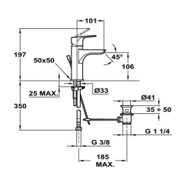 Фото Teka Palma 653321210 Смеситель для раковины