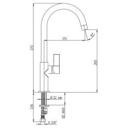 Фото Смеситель для кухни Paini Sky 78CR5722LSLMKM хром