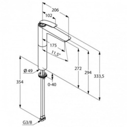Смеситель для раковины Kludi Balance (522988775)