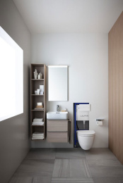 Подвесной унитаз-биде Laufen Cleanet Riva 8.2069.1.400.000.1 безободковый