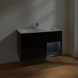 Villeroy Boch Finion F040HGPH Тумба под раковину 996х498 мм (midnight blue matt/glossy black)