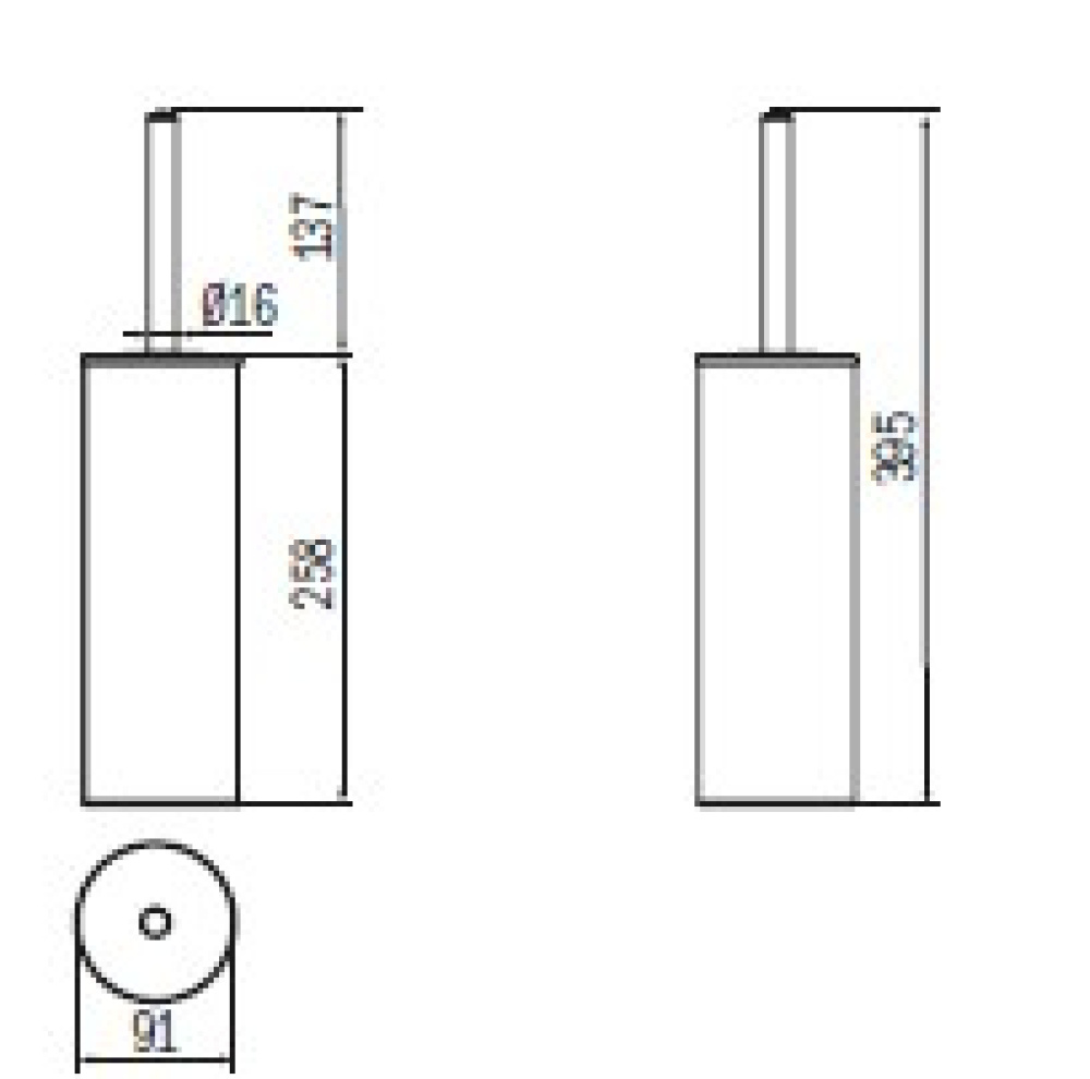 Ершик для унитаза Inda My Art AV014AWM07Y