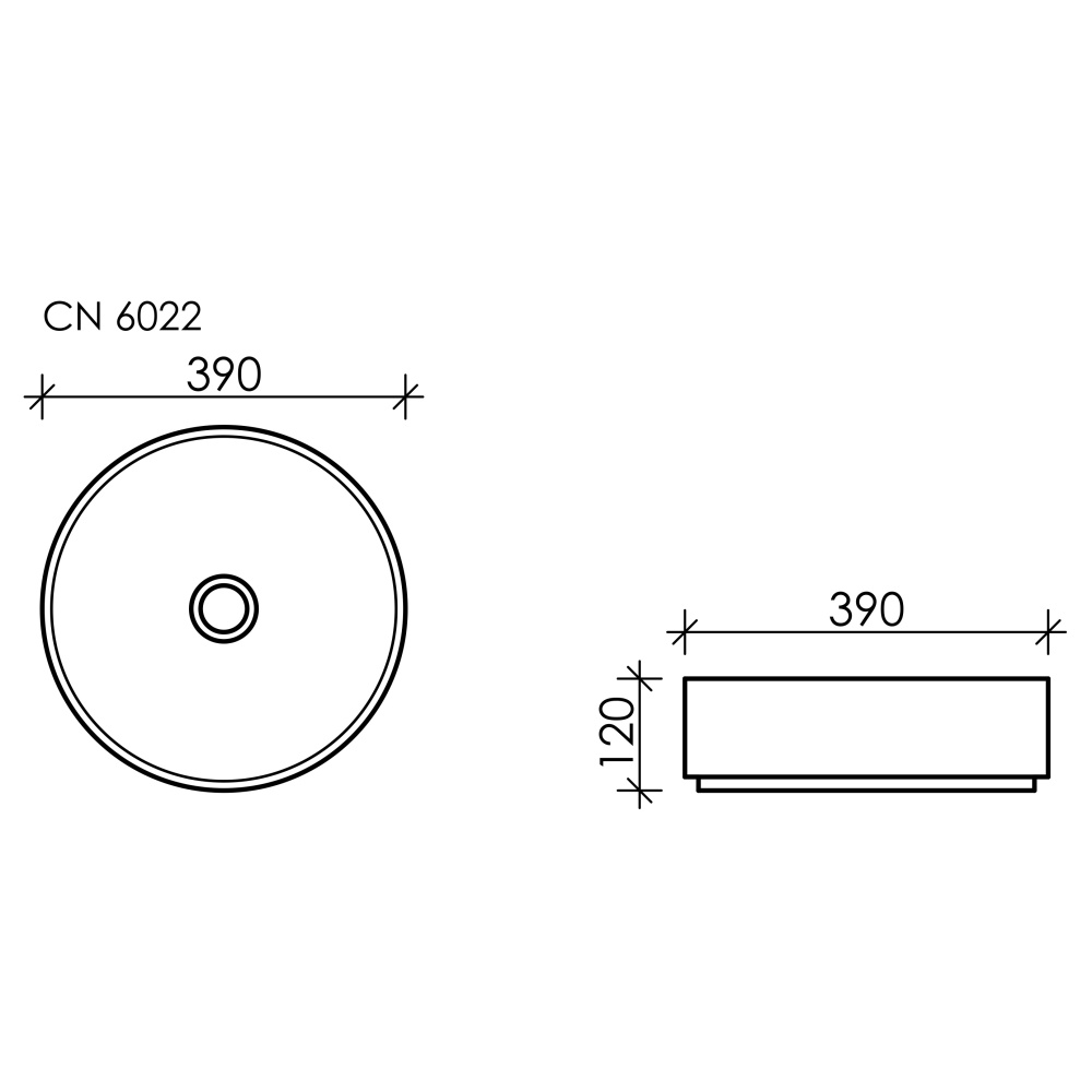 Накладная раковина Ceramica Nova ELEMENT CN6022