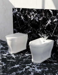 Cielo OPERA (tonda) OPVAT унитаз напольный, приставной к стене в комплекте с сидением и крышкой (цве