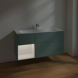 Villeroy Boch Finion G060GFGM Тумба под раковину 1196х498 мм (glossy white/olive matt)