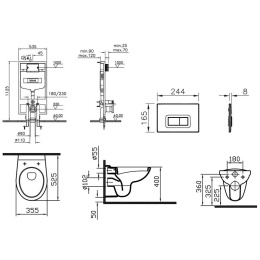 Инсталляция с унитазом Vitra Normus (9860B003-7200)