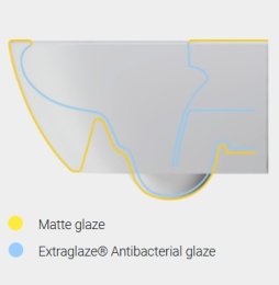 Унитаз подвесной GSI Pura 8815FR211 безободковый