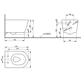 Унитаз подвесной Toto RP CW552Y